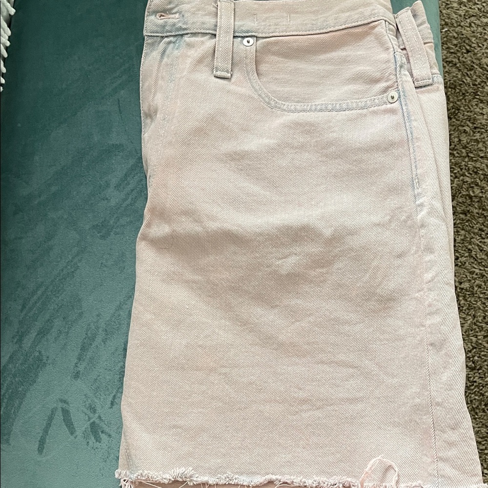 Madewell Blush Pink Denim Skirt